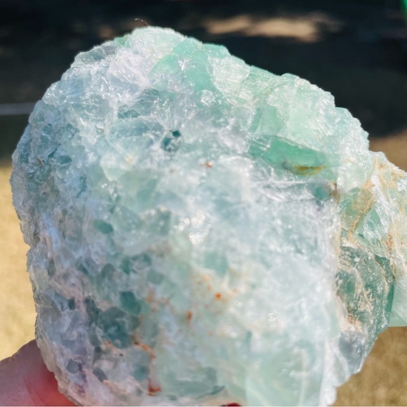 Green Fluorite Quartz Crystal 621 grams Mineral Huge Raw Natural Specimen #80 - Picture 14 of 15